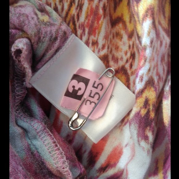 Casual Long Sleeve Button Down Blouse Bright Fall Color Aztec Deign 100% Viscose - Picture 7 of 10